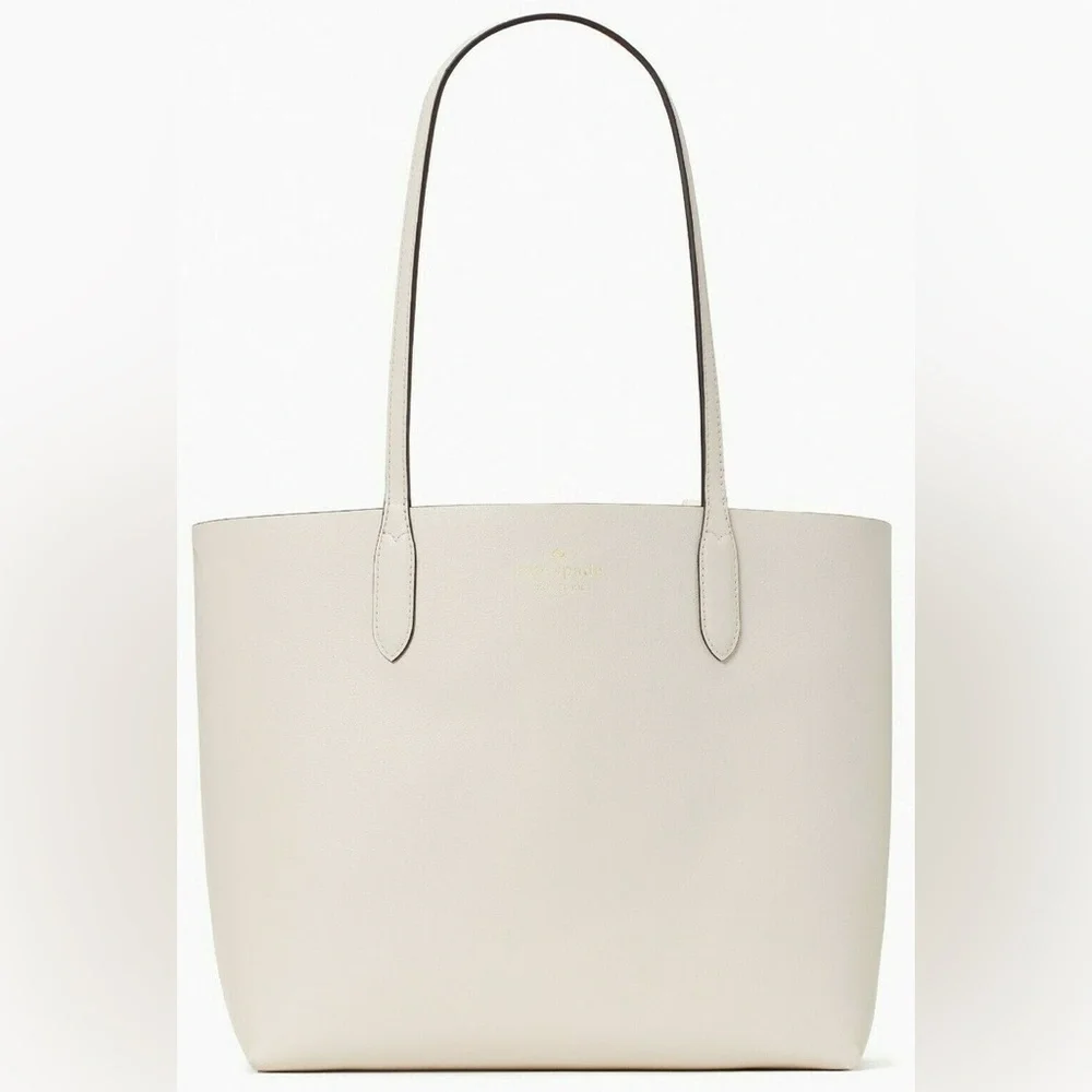 Kate Spade Ava Reversible‎ Orange Leather Tote Pouch MSRP $359
